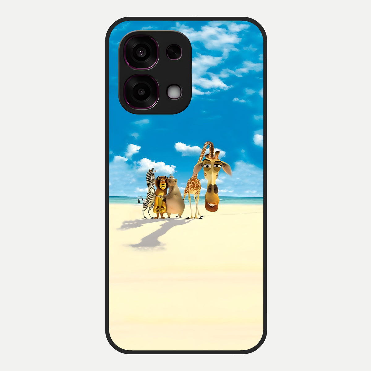  Tropical Fun Squad Glass Case For Oppo F31 5G back cover – full design glossy printed glass finish