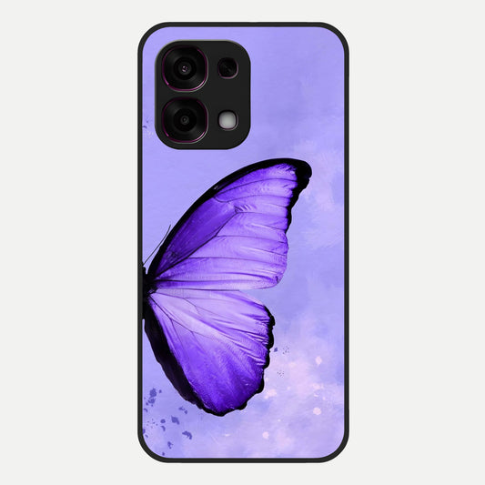  Violet Dream Wing Glass Case For Oppo F31 5G back cover – full design glossy printed glass finish