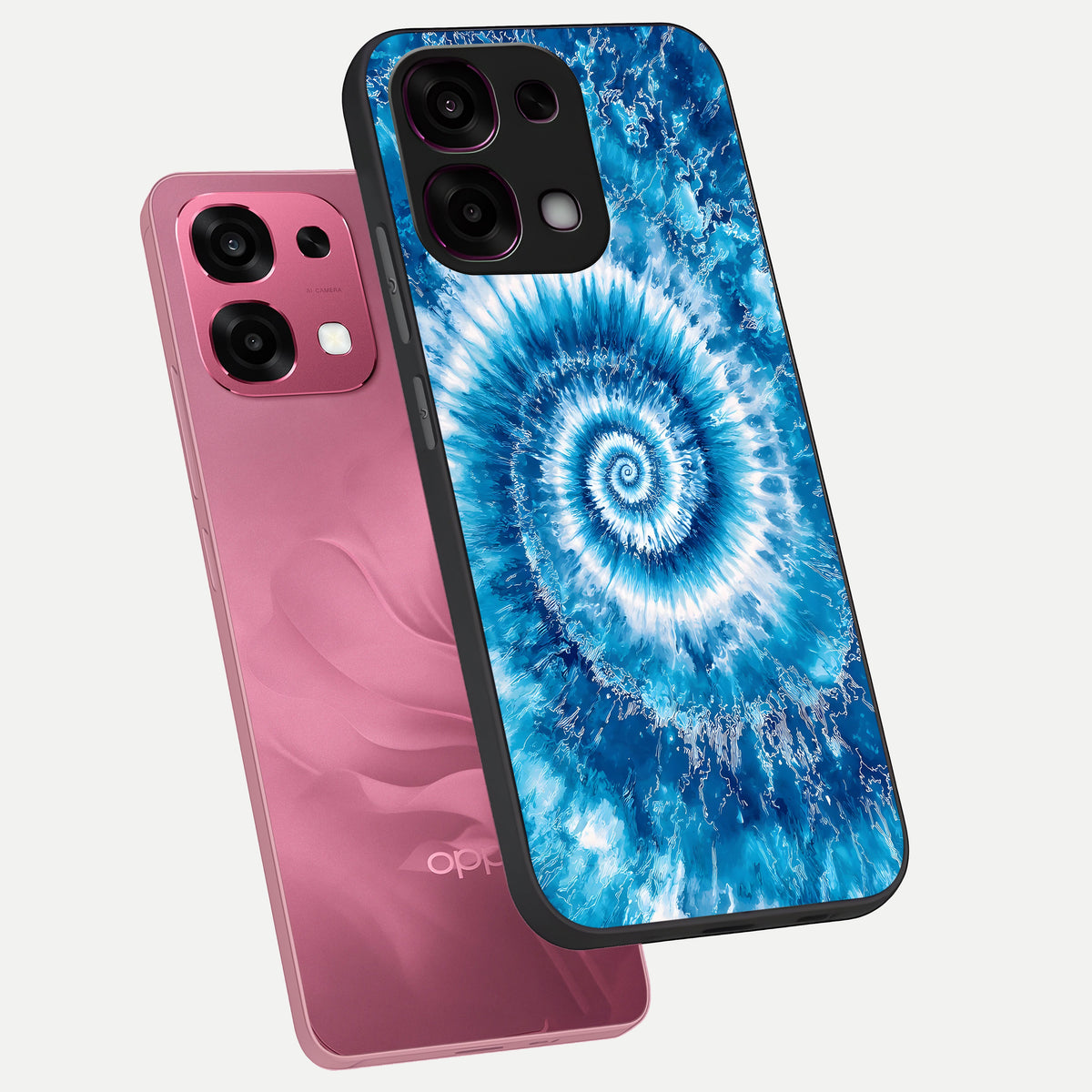  Blue Galaxy Wave phone case For Oppo F31 5G showing premium glass back cover with detailed artwork