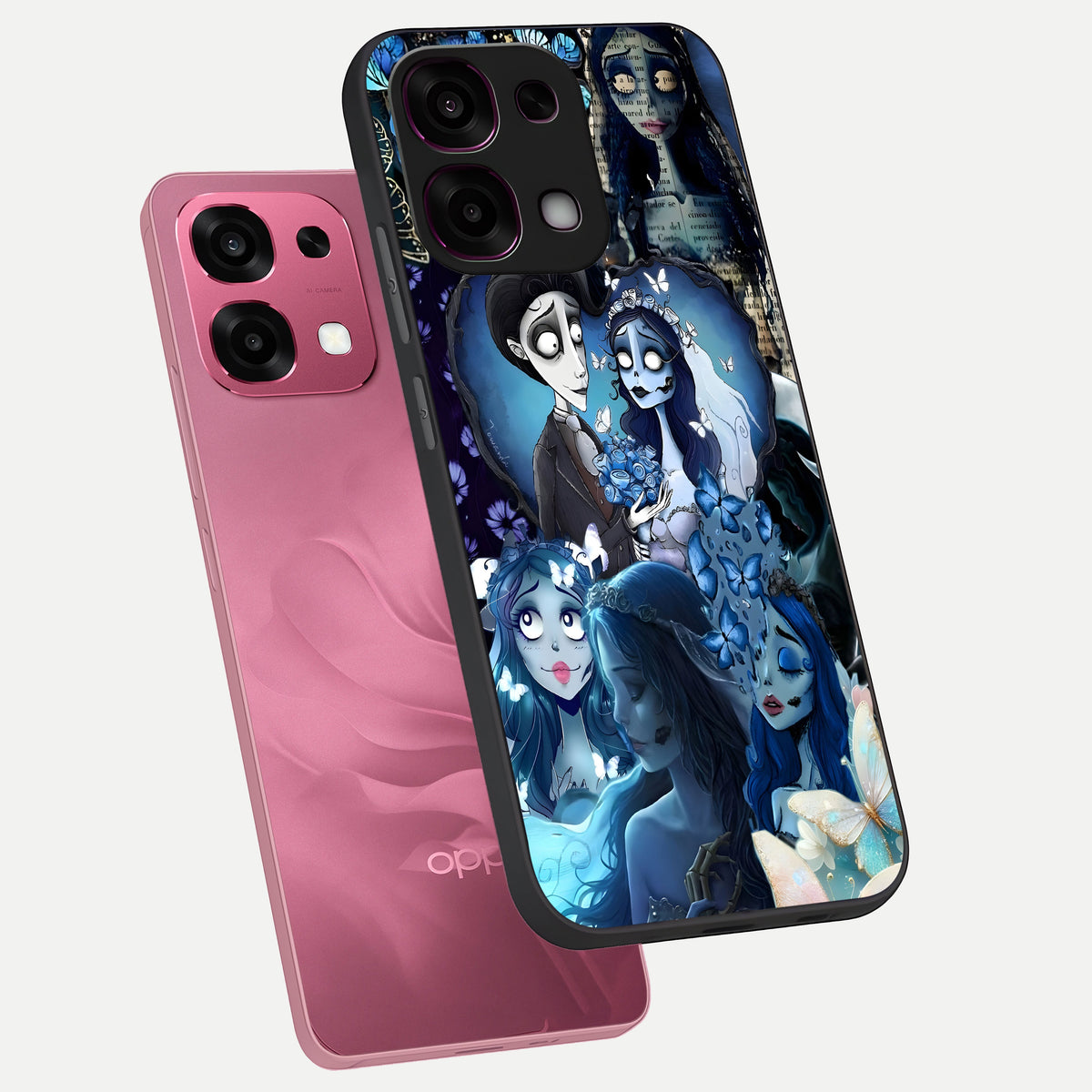  Butterfly Ghost Soul phone case For Oppo F31 5G showing premium glass back cover with detailed artwork