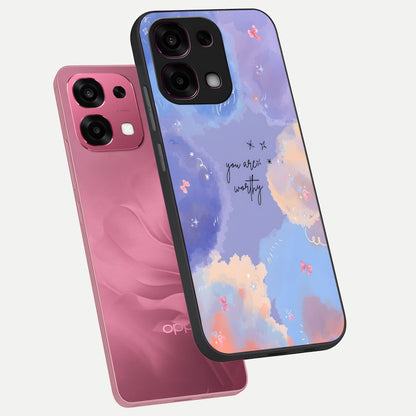  Celestial Cloud Magic phone case For Oppo F31 5G showing premium glass back cover with detailed artwork