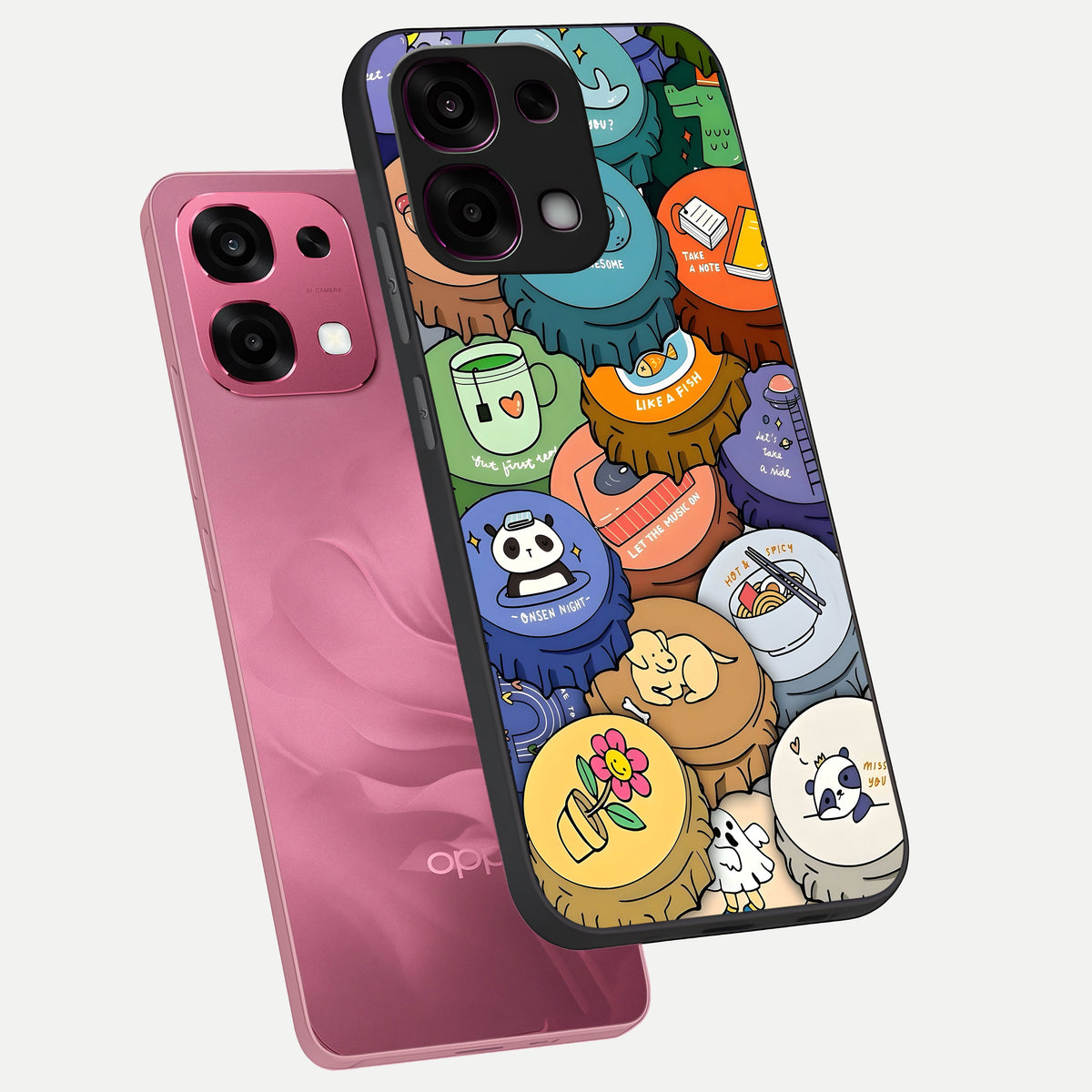  Coins Patterns phone case For Oppo F31 5G showing premium glass back cover with detailed artwork