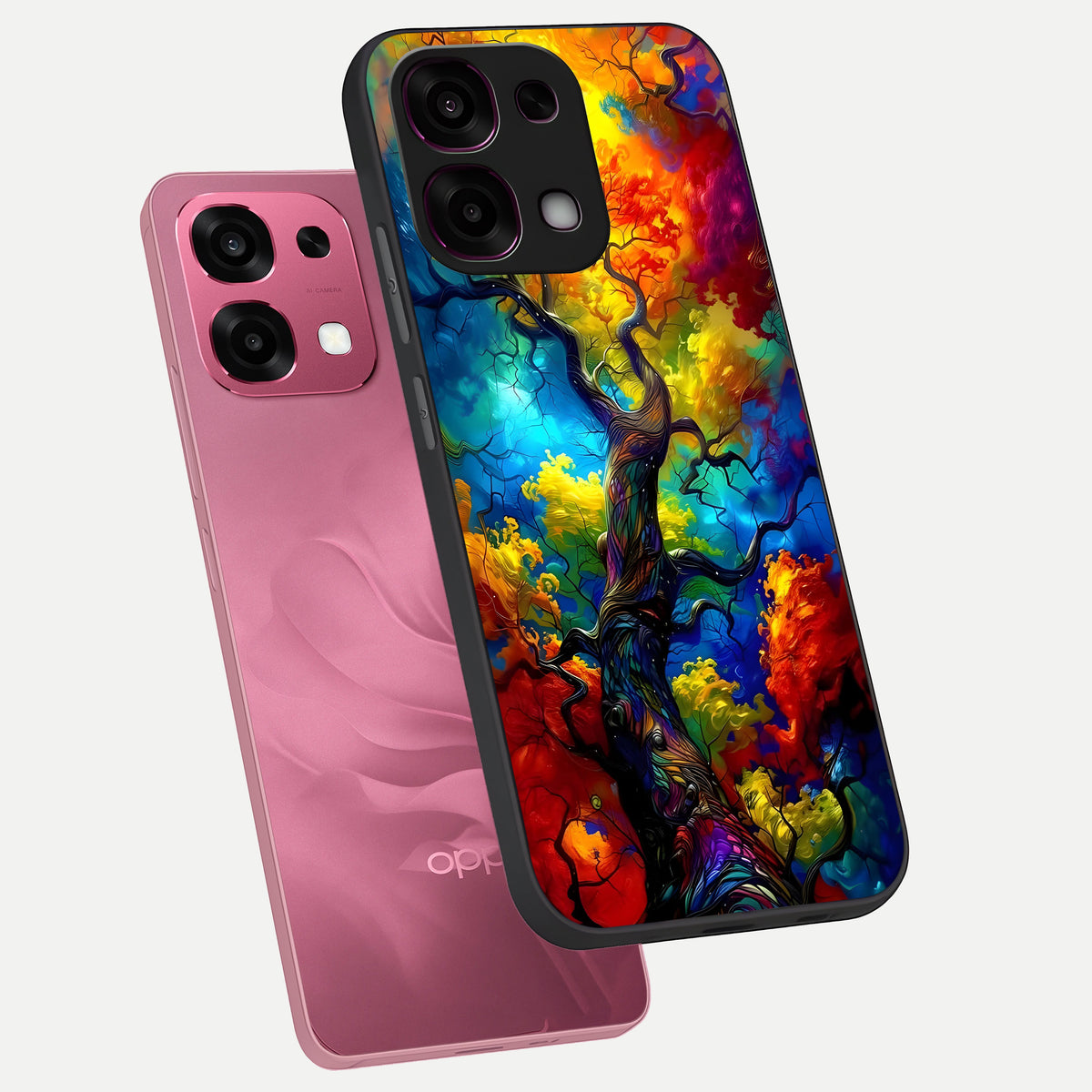  Colorful Soda Bottles phone case For Oppo F31 5G showing premium glass back cover with detailed artwork