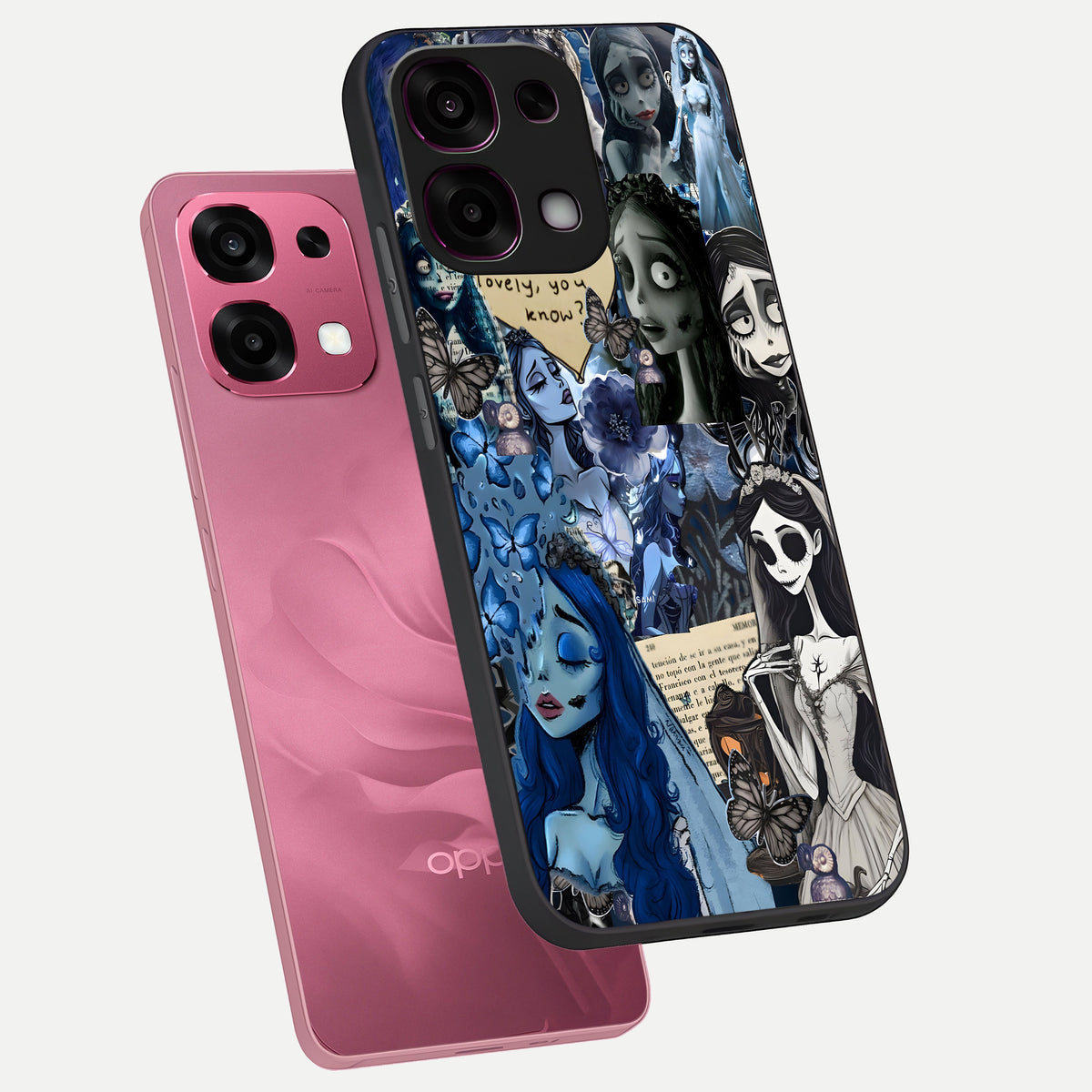  Corpse Bride Posters phone case For Oppo F31 5G showing premium glass back cover with detailed artwork