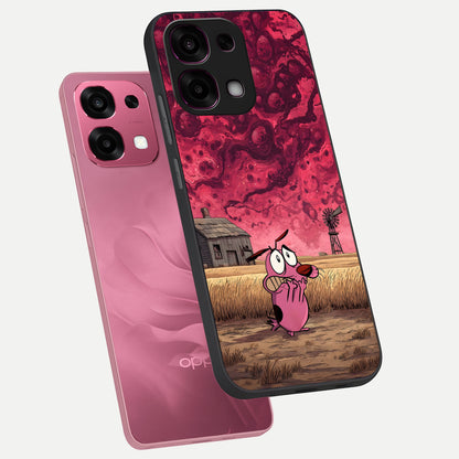  Courage Under Sky phone case For Oppo F31 5G showing premium glass back cover with detailed artwork