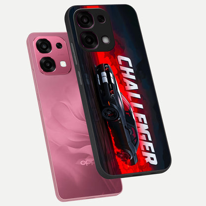  Crimson Challenger Fury phone case For Oppo F31 5G showing premium glass back cover with detailed artwork