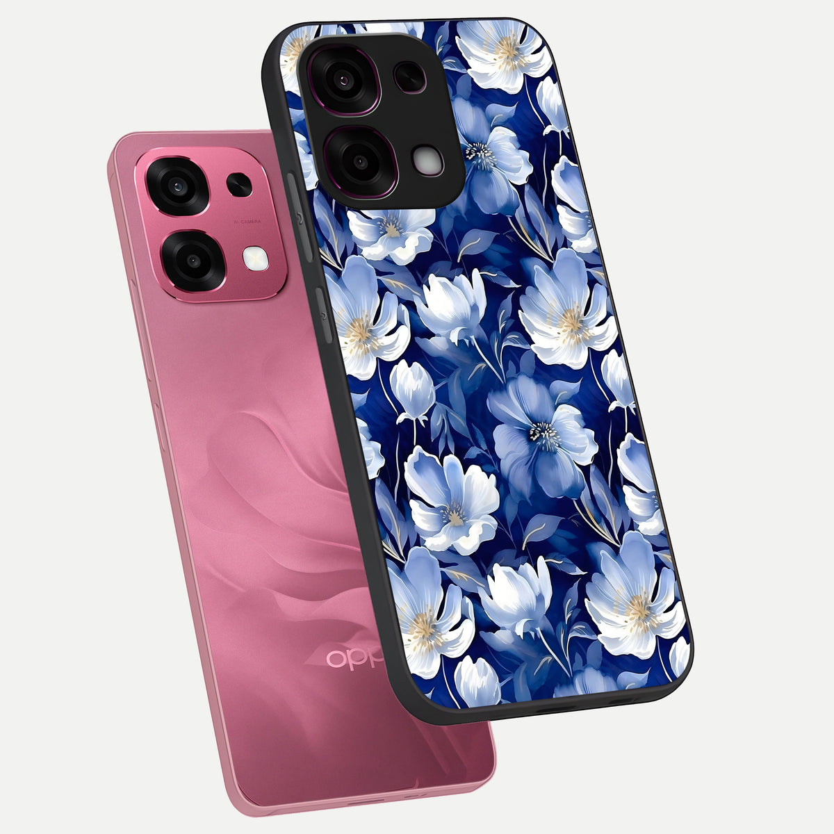  Cute Floral Patterns phone case For Oppo F31 5G showing premium glass back cover with detailed artwork