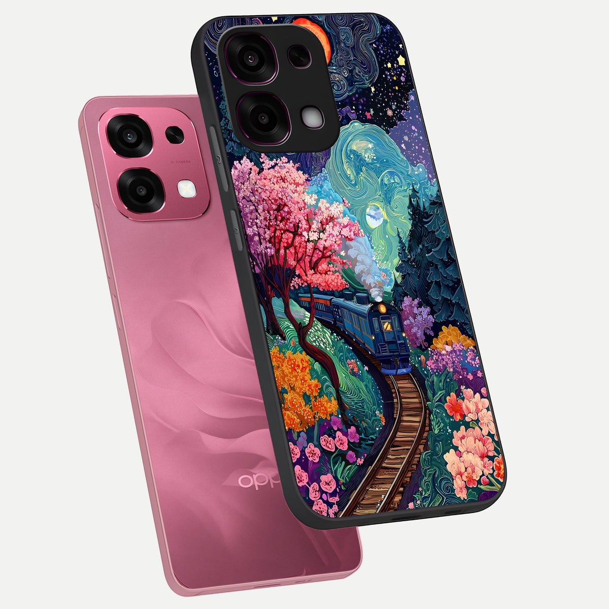  Digital Art phone case For Oppo F31 5G showing premium glass back cover with detailed artwork