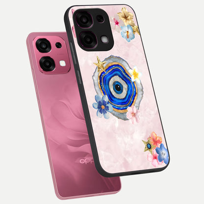  Divine Aura Bloom phone case For Oppo F31 5G showing premium glass back cover with detailed artwork