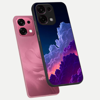  Dreamy Cloud Skies phone case For Oppo F31 5G showing premium glass back cover with detailed artwork