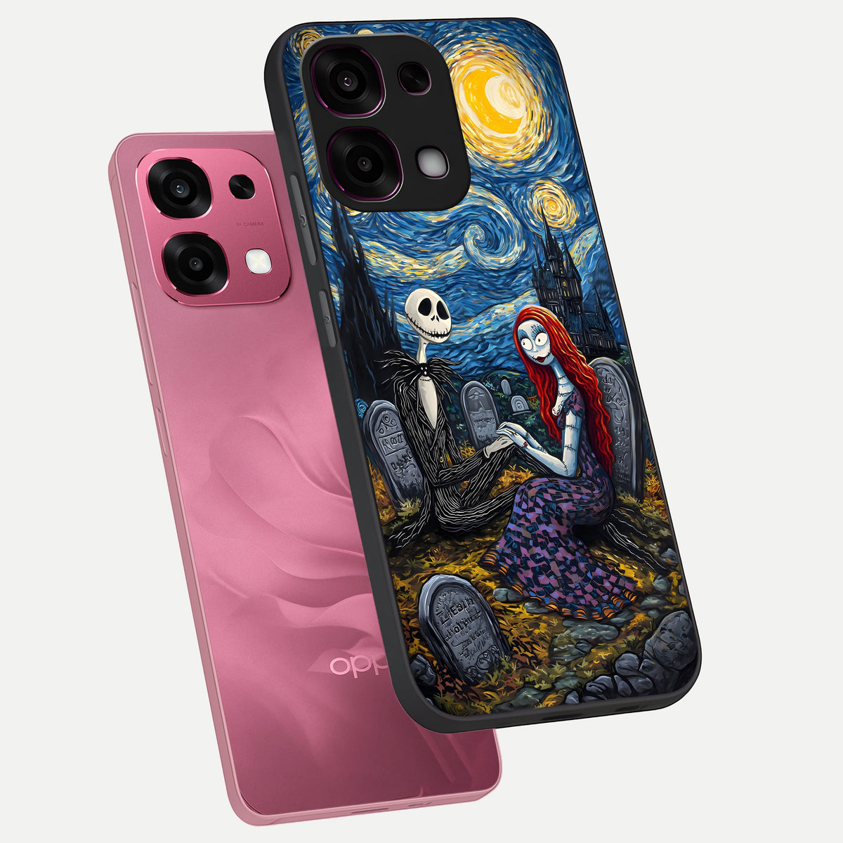  Eternal Night Love phone case For Oppo F31 5G showing premium glass back cover with detailed artwork
