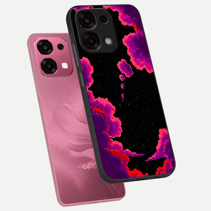 Galaxy Dream Frame phone case For Oppo F31 5G showing premium glass back cover with detailed artwork