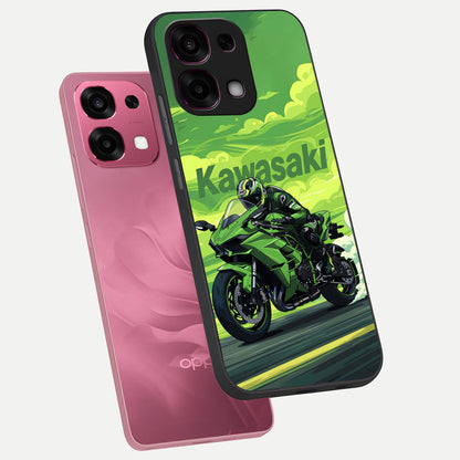  Greenery Sky phone case For Oppo F31 5G showing premium glass back cover with detailed artwork