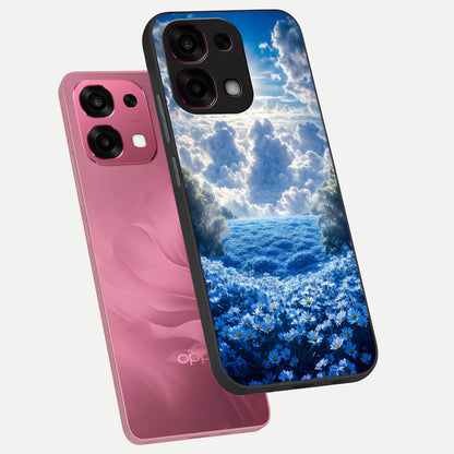  Heavenly Daisy Horizon phone case For Oppo F31 5G showing premium glass back cover with detailed artwork