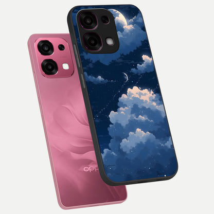  Moon Dream Haze phone case For Oppo F31 5G showing premium glass back cover with detailed artwork