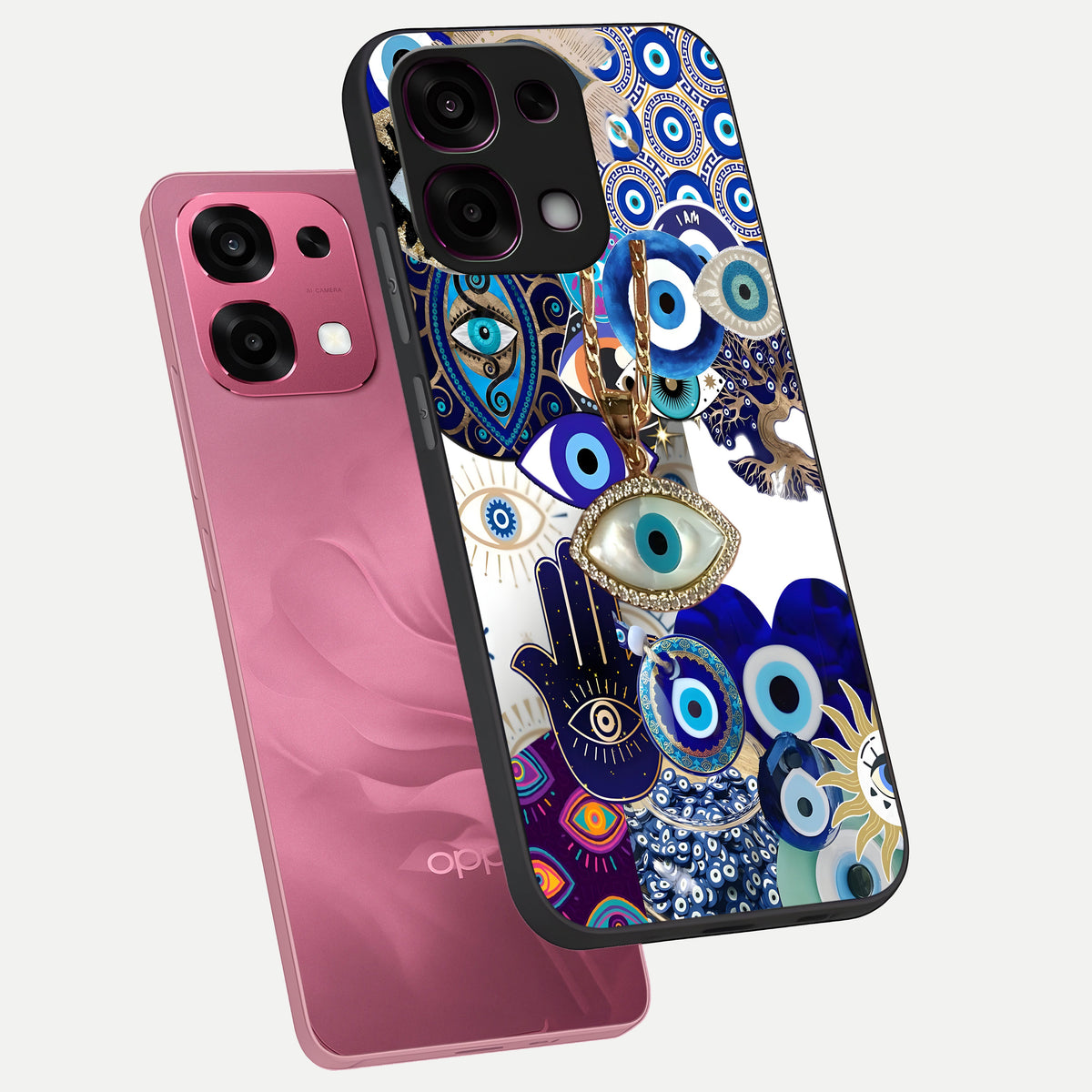  Mystic Charm Eye phone case For Oppo F31 5G showing premium glass back cover with detailed artwork