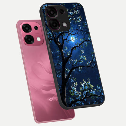  Mystic Floral Night phone case For Oppo F31 5G showing premium glass back cover with detailed artwork