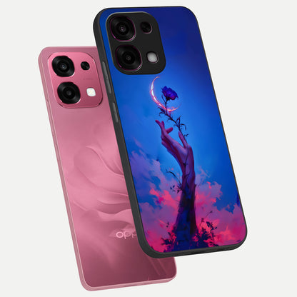  Mystic Hand phone case For Oppo F31 5G showing premium glass back cover with detailed artwork