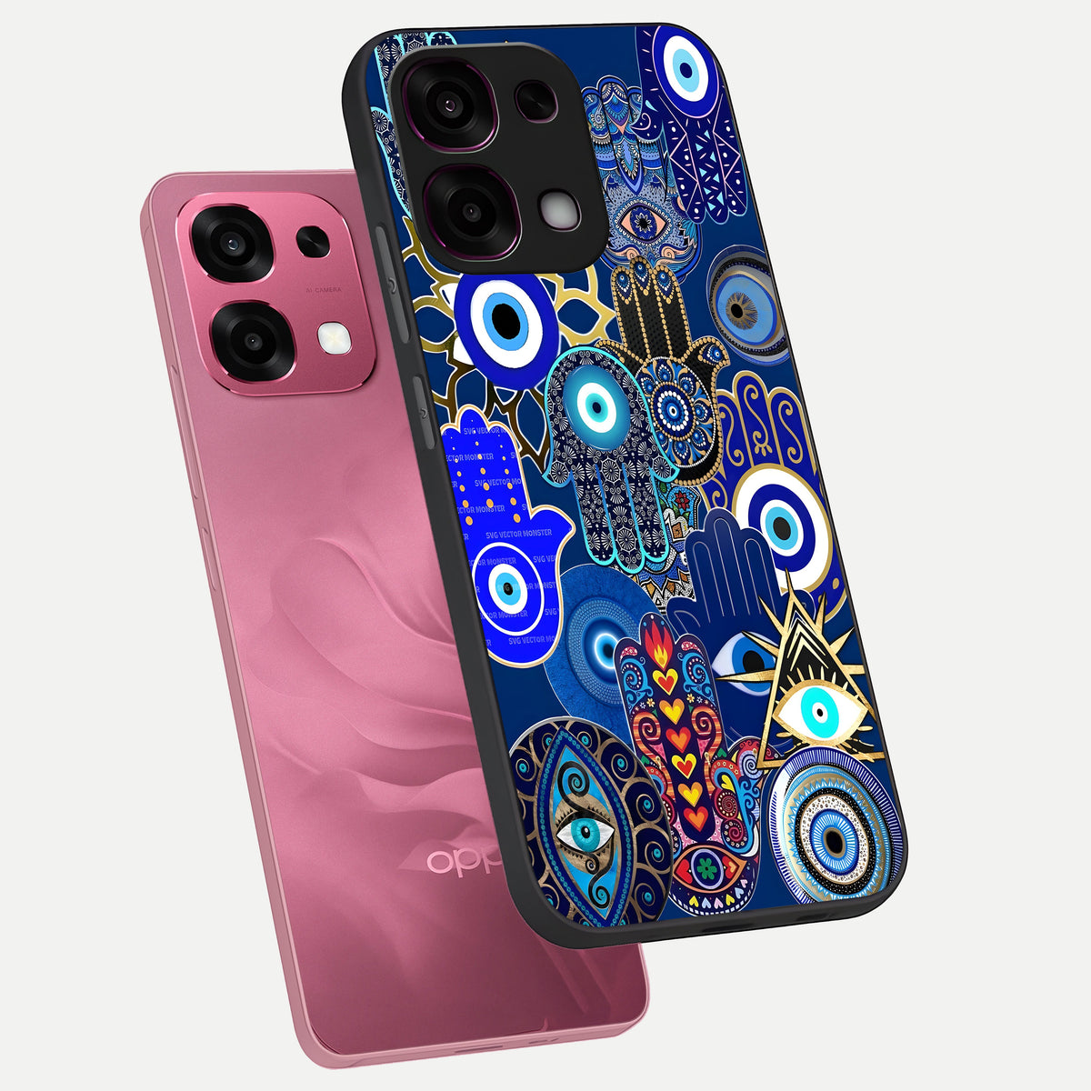  Mystic Palm Guard phone case For Oppo F31 5G showing premium glass back cover with detailed artwork