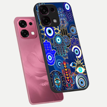  Mystic Palm Guard phone case For Oppo F31 5G showing premium glass back cover with detailed artwork