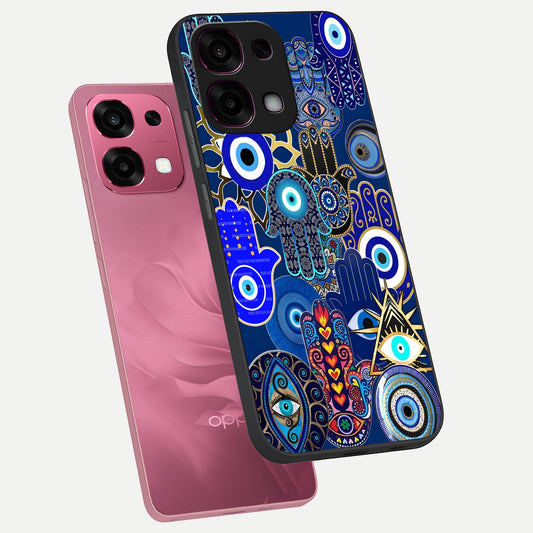  Mystic Palm Guard phone case For Oppo F31 5G showing premium glass back cover with detailed artwork