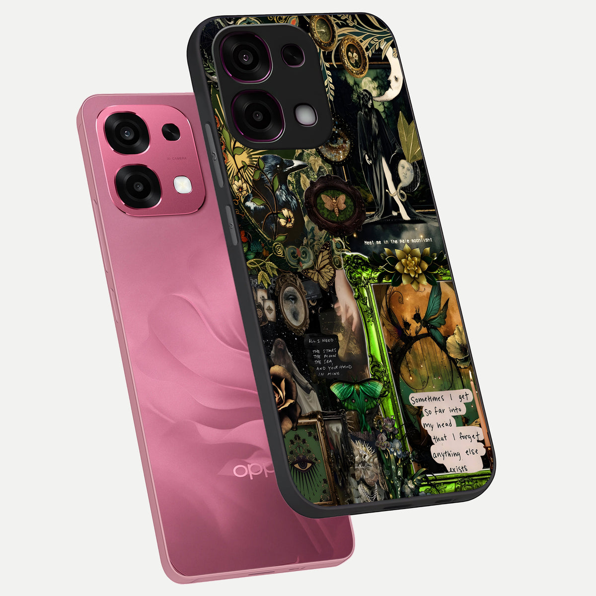  Mystic Woods Secret phone case For Oppo F31 5G showing premium glass back cover with detailed artwork