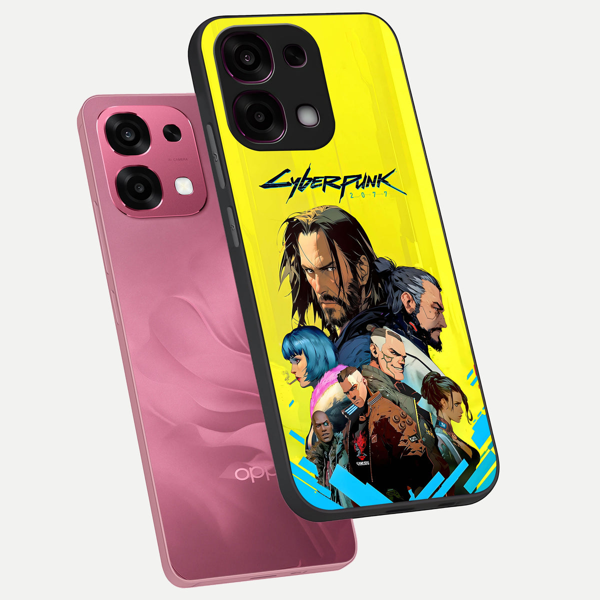  Neon Rebel Genesis phone case For Oppo F31 5G showing premium glass back cover with detailed artwork