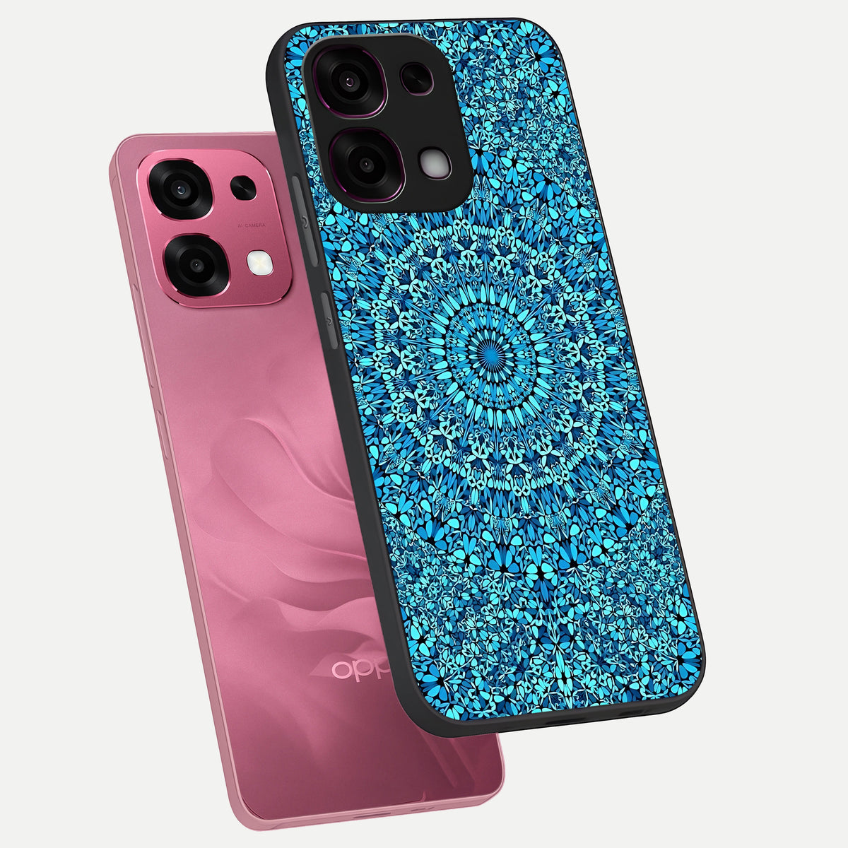 Ocean Bloom Mandala phone case For Oppo F31 5G showing premium glass back cover with detailed artwork