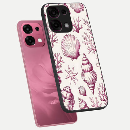  Pink Power Sparks phone case For Oppo F31 5G showing premium glass back cover with detailed artwork
