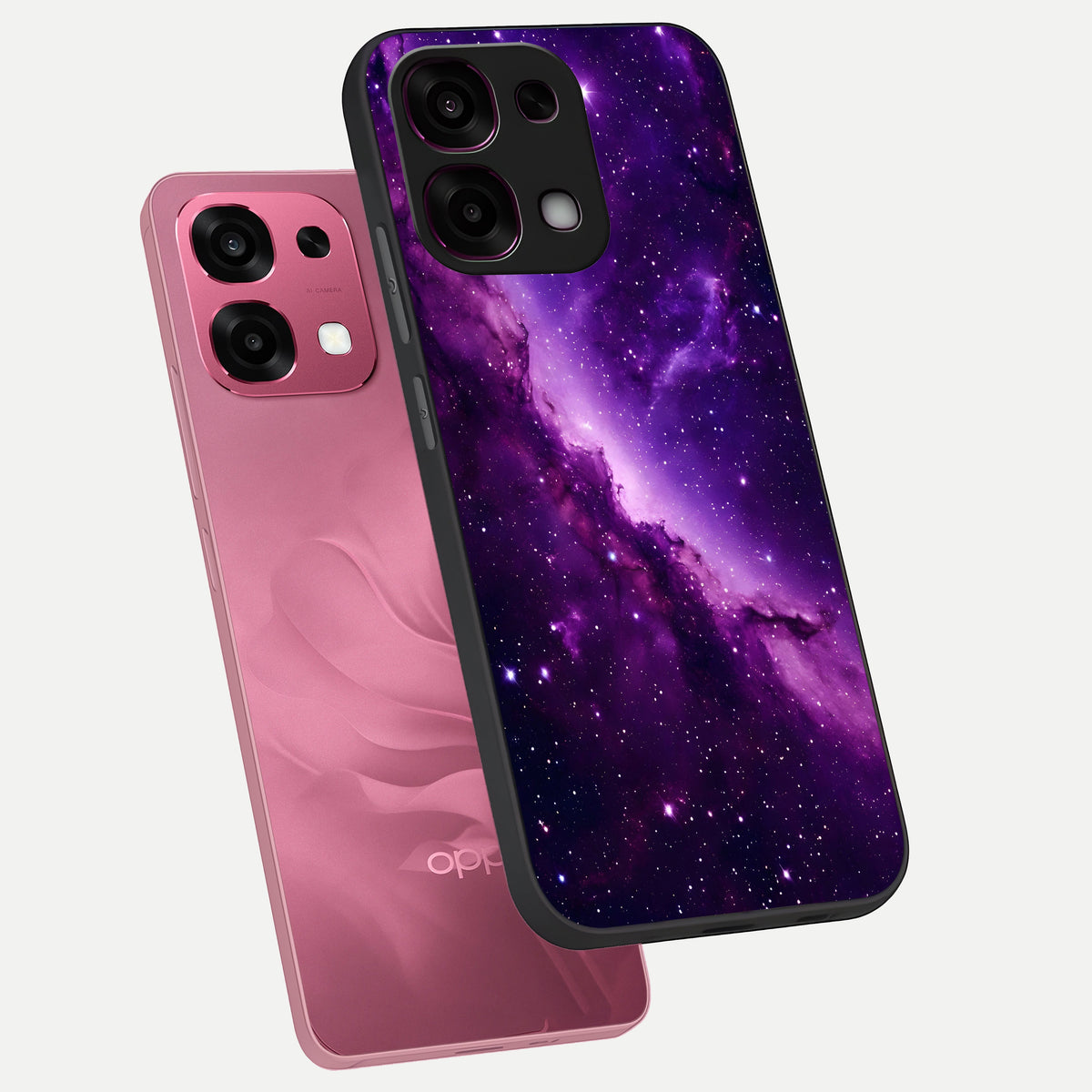  Purple Shade Sky phone case For Oppo F31 5G showing premium glass back cover with detailed artwork