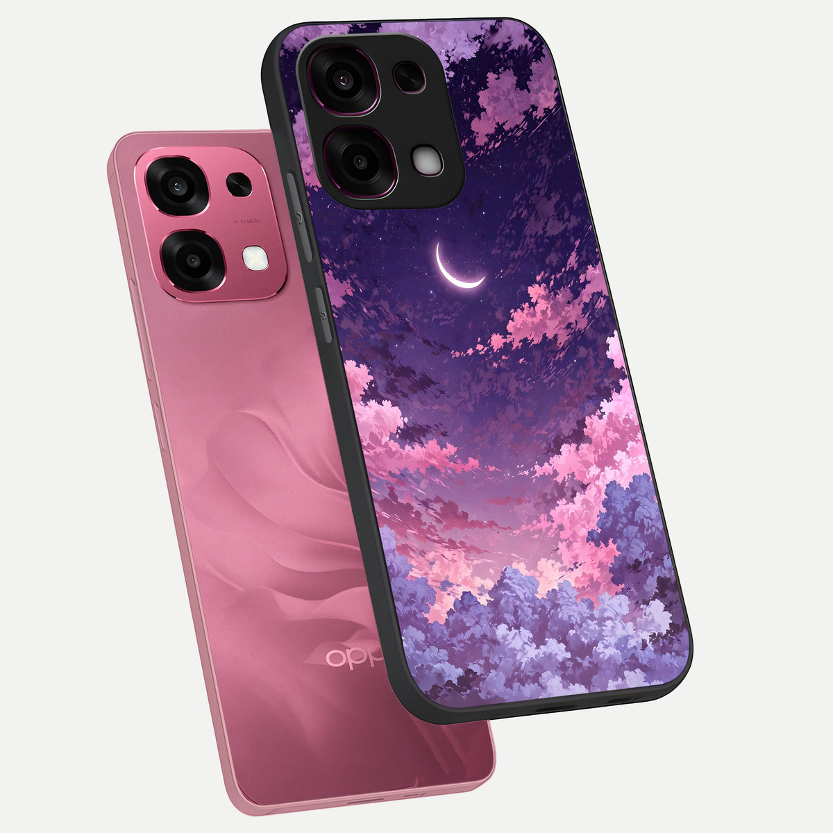  Sky Drift Clouds phone case For Oppo F31 5G showing premium glass back cover with detailed artwork