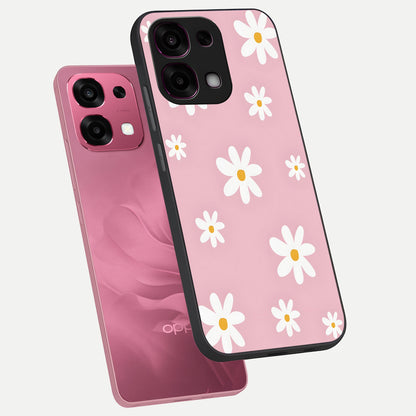  Soft Daisy Bliss phone case For Oppo F31 5G showing premium glass back cover with detailed artwork