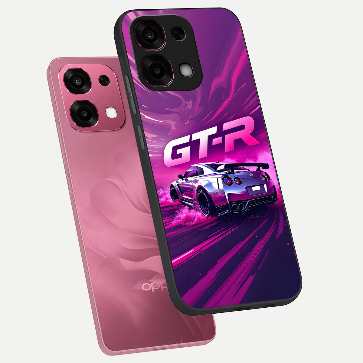  Speed Drift Legend phone case For Oppo F31 5G showing premium glass back cover with detailed artwork