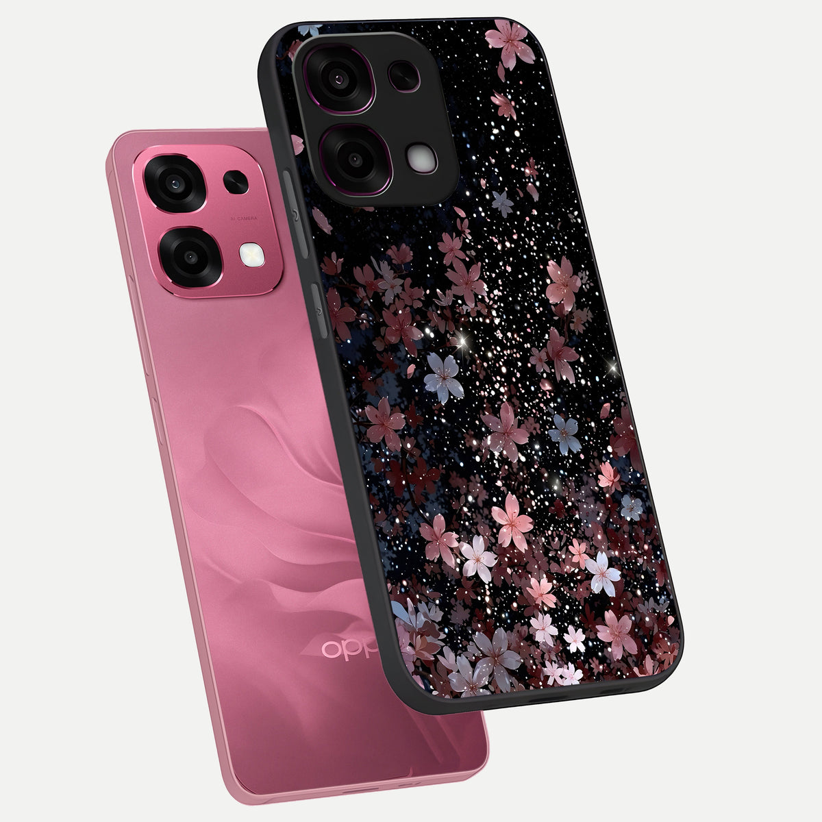  Starlit Flower Dreams phone case For Oppo F31 5G showing premium glass back cover with detailed artwork
