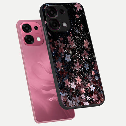  Starlit Flower Dreams phone case For Oppo F31 5G showing premium glass back cover with detailed artwork