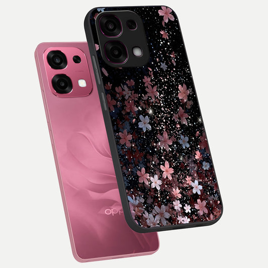  Starlit Flower Dreams phone case For Oppo F31 5G showing premium glass back cover with detailed artwork