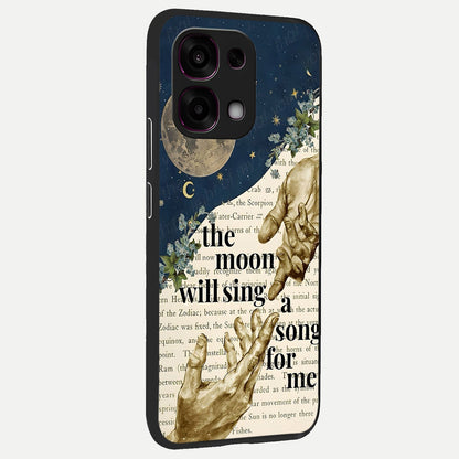  Aesthetic Divine back cover For Oppo F31 5G slim fit glass case with vibrant aesthetic design