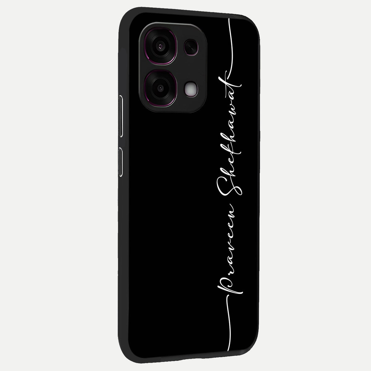  Black Tune Custom Name back cover For Oppo F31 5G slim fit glass case with vibrant aesthetic design
