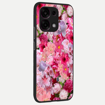  Bloom Crush Fantasy back cover For Oppo F31 5G slim fit glass case with vibrant aesthetic design