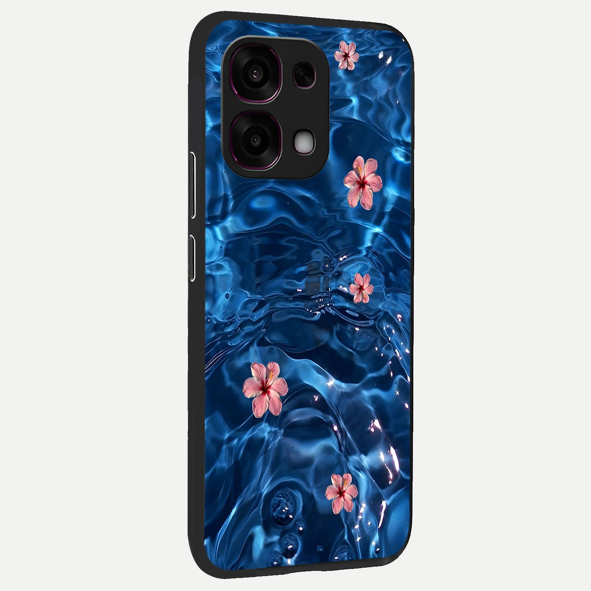  Bloom Thread Art back cover For Oppo F31 5G slim fit glass case with vibrant aesthetic design