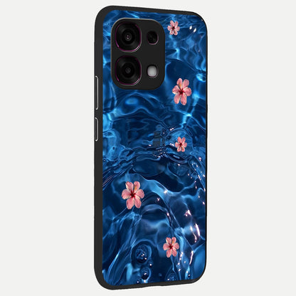  Bloom Thread Art back cover For Oppo F31 5G slim fit glass case with vibrant aesthetic design