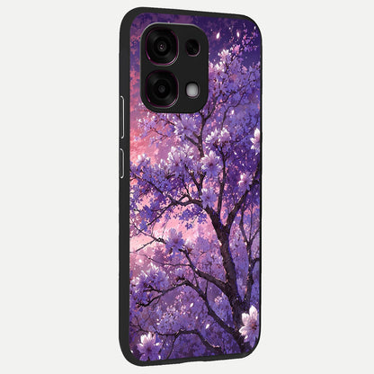  Blossom Tree back cover For Oppo F31 5G slim fit glass case with vibrant aesthetic design