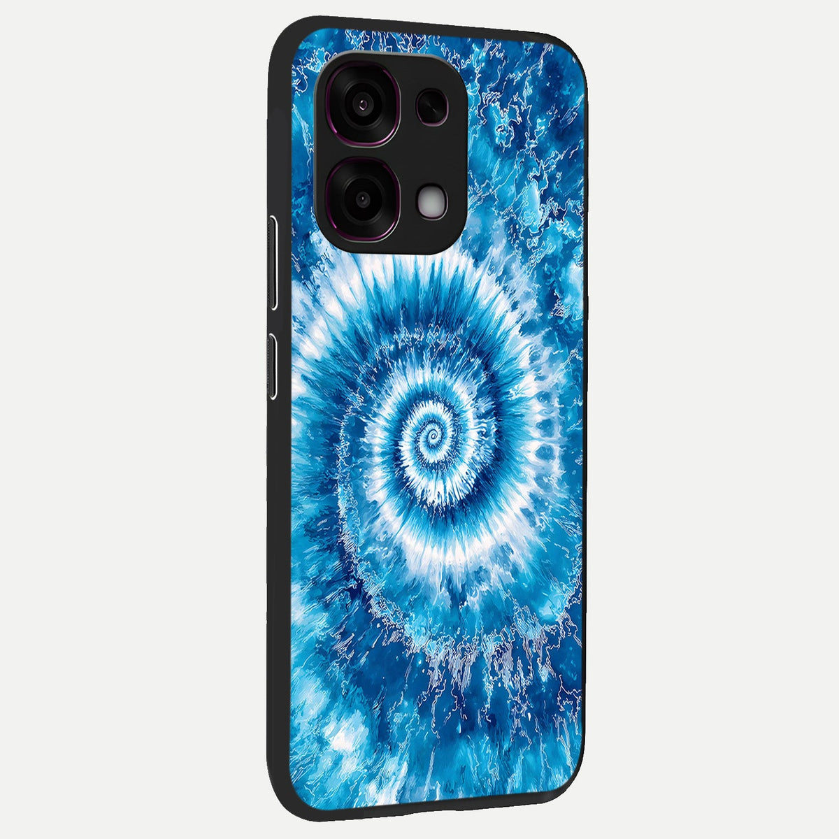  Blue Galaxy Wave back cover For Oppo F31 5G slim fit glass case with vibrant aesthetic design