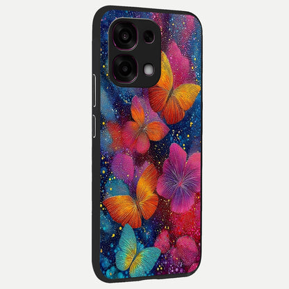  Butterfly Dream Mist back cover For Oppo F31 5G slim fit glass case with vibrant aesthetic design