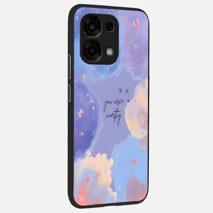  Celestial Cloud Magic back cover For Oppo F31 5G slim fit glass case with vibrant aesthetic design
