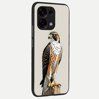  Clever Eagle back cover For Oppo F31 5G slim fit glass case with vibrant aesthetic design