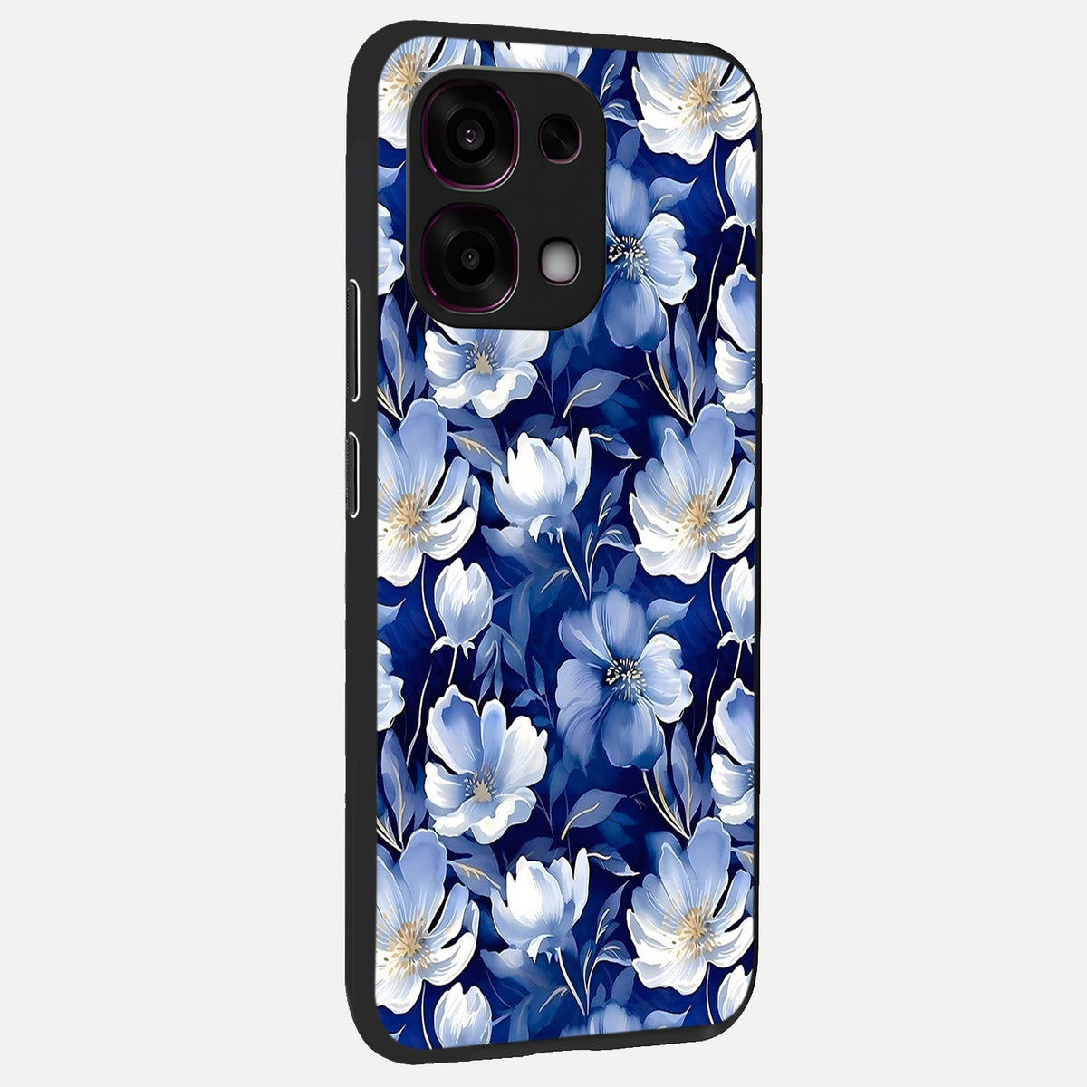  Cute Floral Patterns back cover For Oppo F31 5G slim fit glass case with vibrant aesthetic design