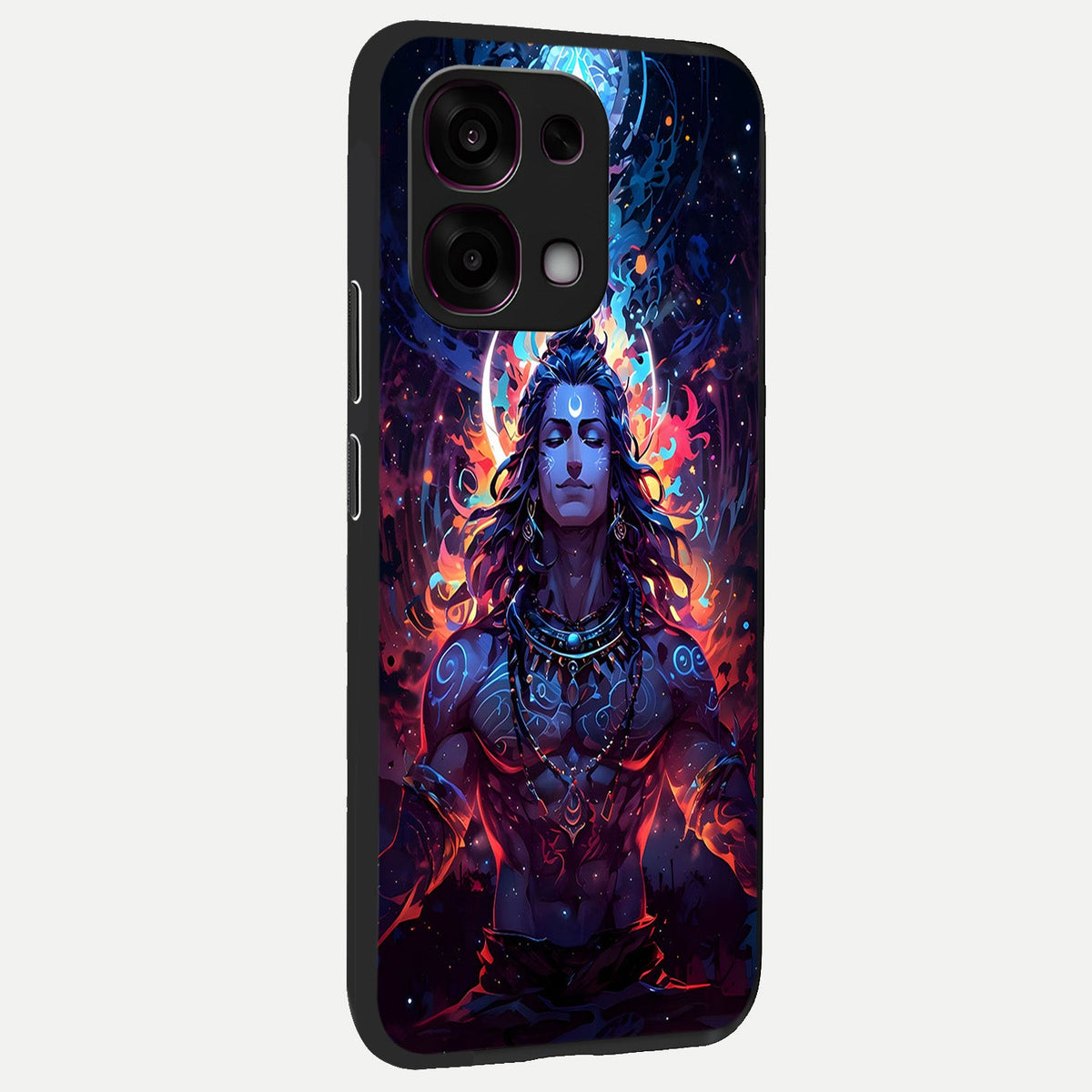  Divine Fire Shiv back cover For Oppo F31 5G slim fit glass case with vibrant aesthetic design