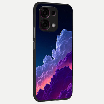  Dreamy Cloud Skies back cover For Oppo F31 5G slim fit glass case with vibrant aesthetic design