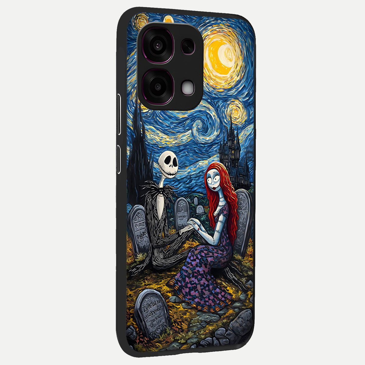  Eternal Night Love back cover For Oppo F31 5G slim fit glass case with vibrant aesthetic design